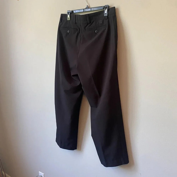 FootJoy Mens 34x32 Golf Performance Lightweight Stretch Straight Leg Black Pants - Picture 14 of 16